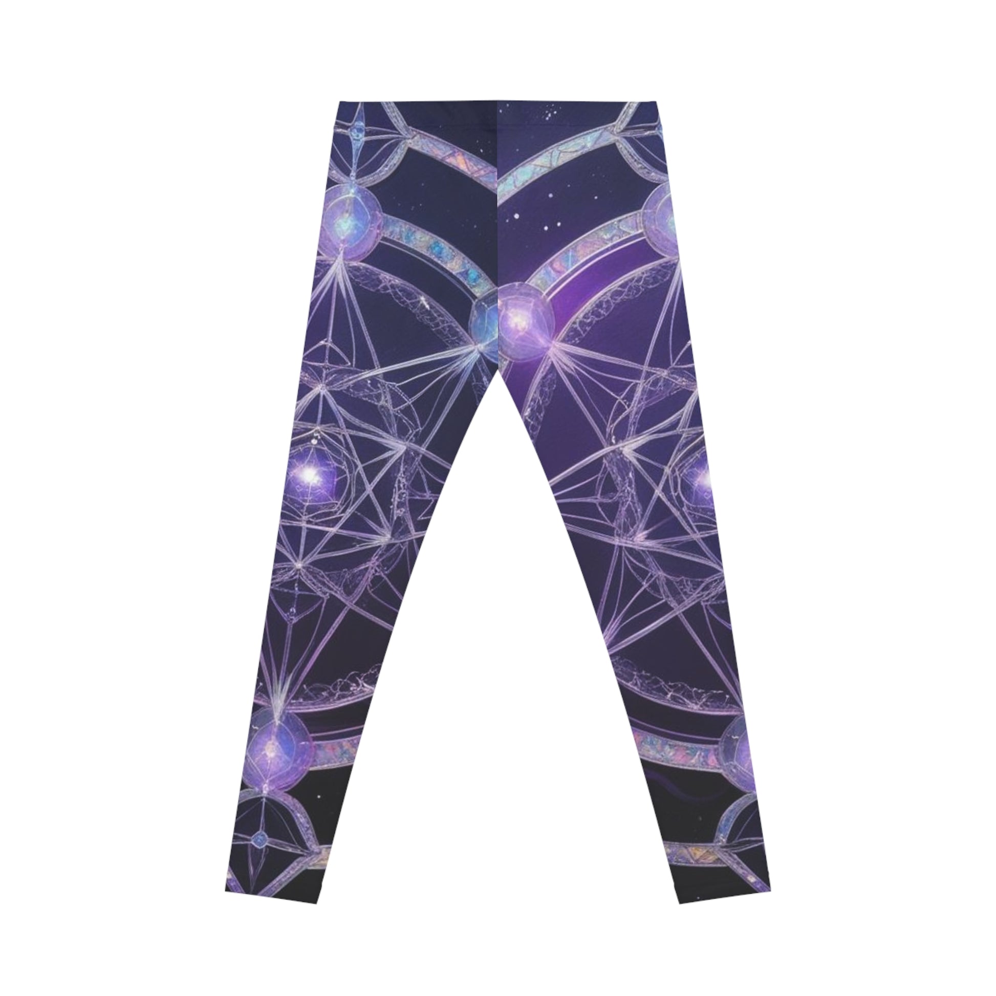 Mystical Geometry Women's Leggings, Casual Yoga Pants, Comfortable Activewear, Boho Athleisure, Gift for Fitness Enthusiasts