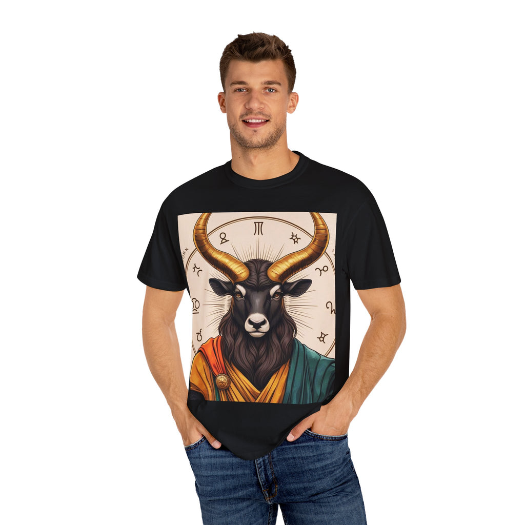 Astrology Goat T-Shirt, Unisex Graphic Tee, Celestial Gift, Zodiac Clothing, Horoscope Apparel, Birthday Present