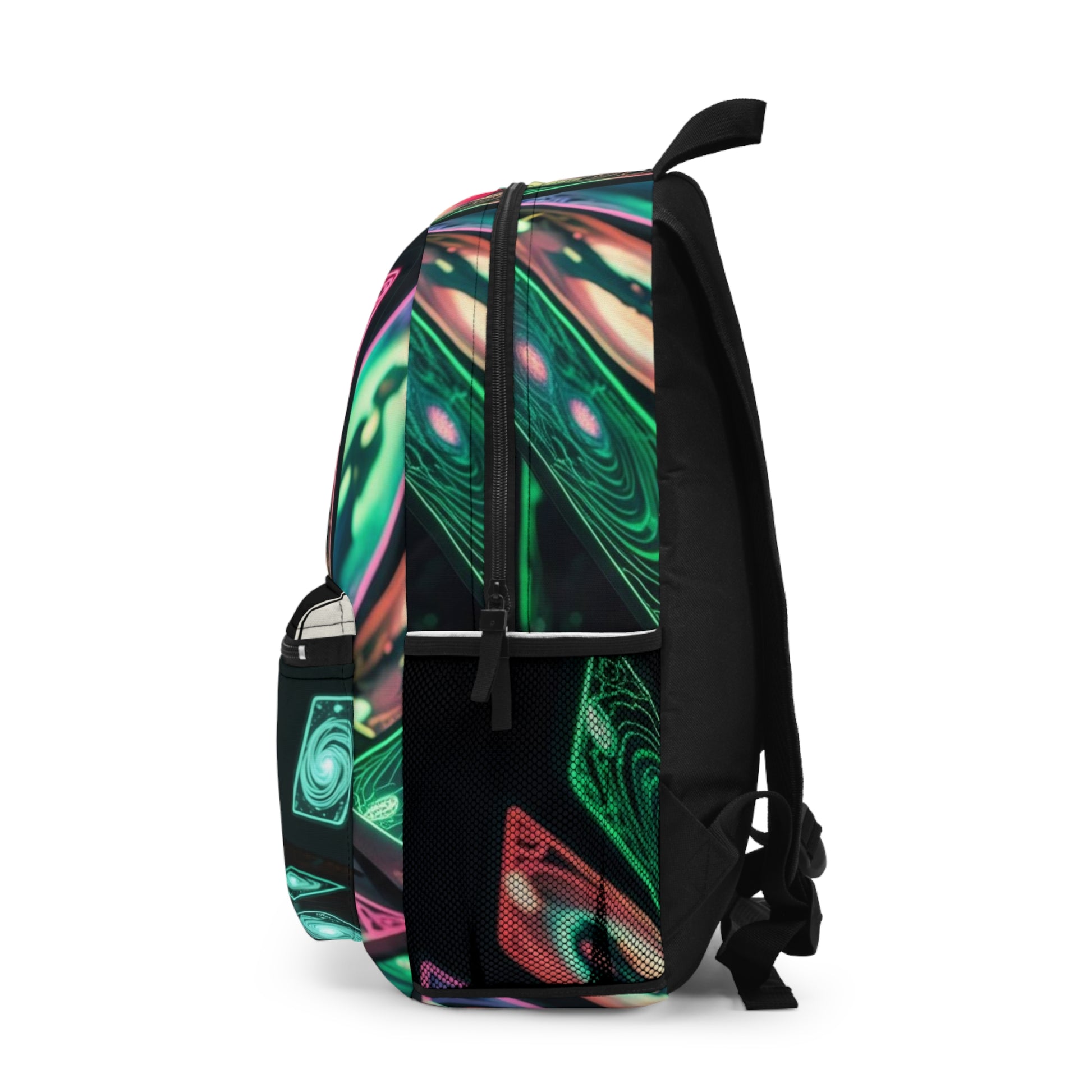 Mystical Tarot Print Backpack | Witchy Vibes, Trendy School Bag, Artisan Gift, Festival Essential, Unique Tote, Eco-Friendly Design