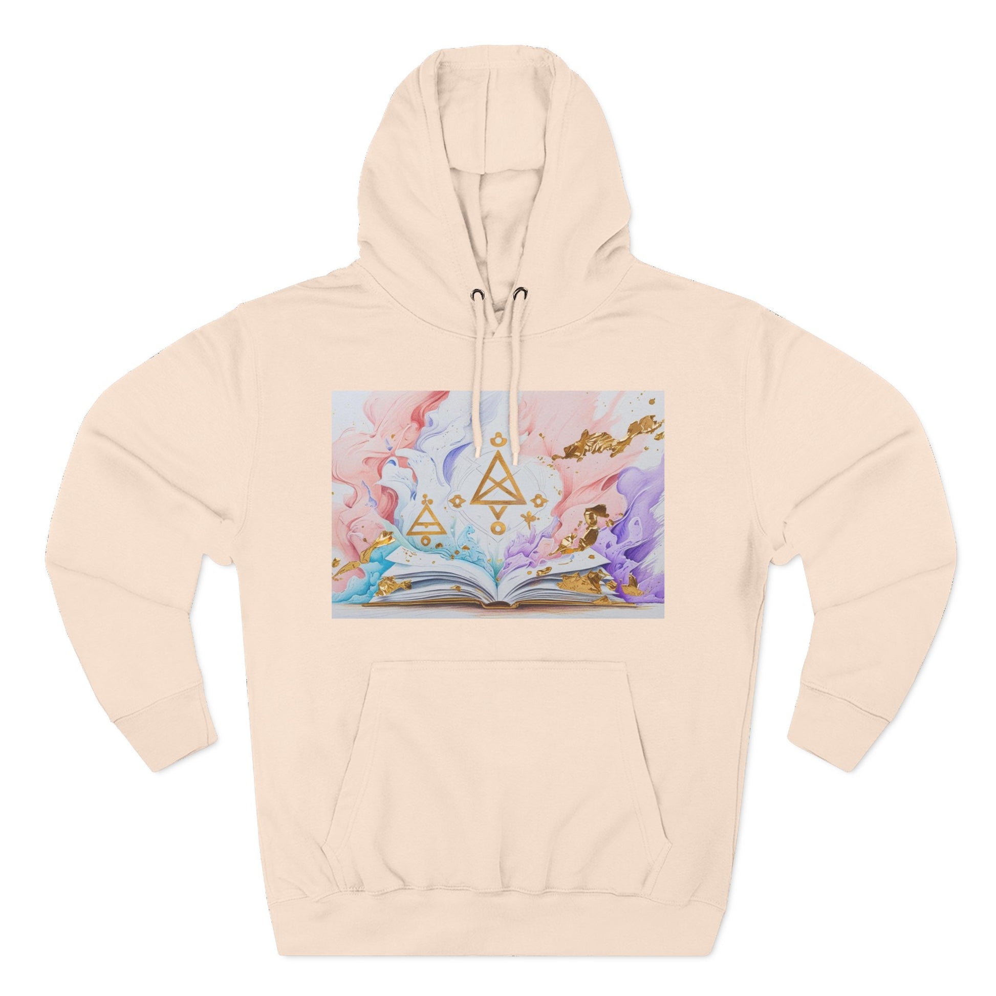 Dreamy Celestial Fleece Hoodie | Cozy Astrological Sweatshirt | Perfect for Stargazers, Book Lovers, Astrology Gifts, Hypnotic Vibes