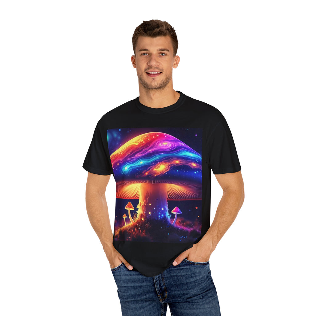 Psychedelic Mushroom T-Shirt, Colorful Tie-Dye Tee, Unisex Graphic Shirt, Art Lovers Apparel, Festival Wear, Unique Gift Idea