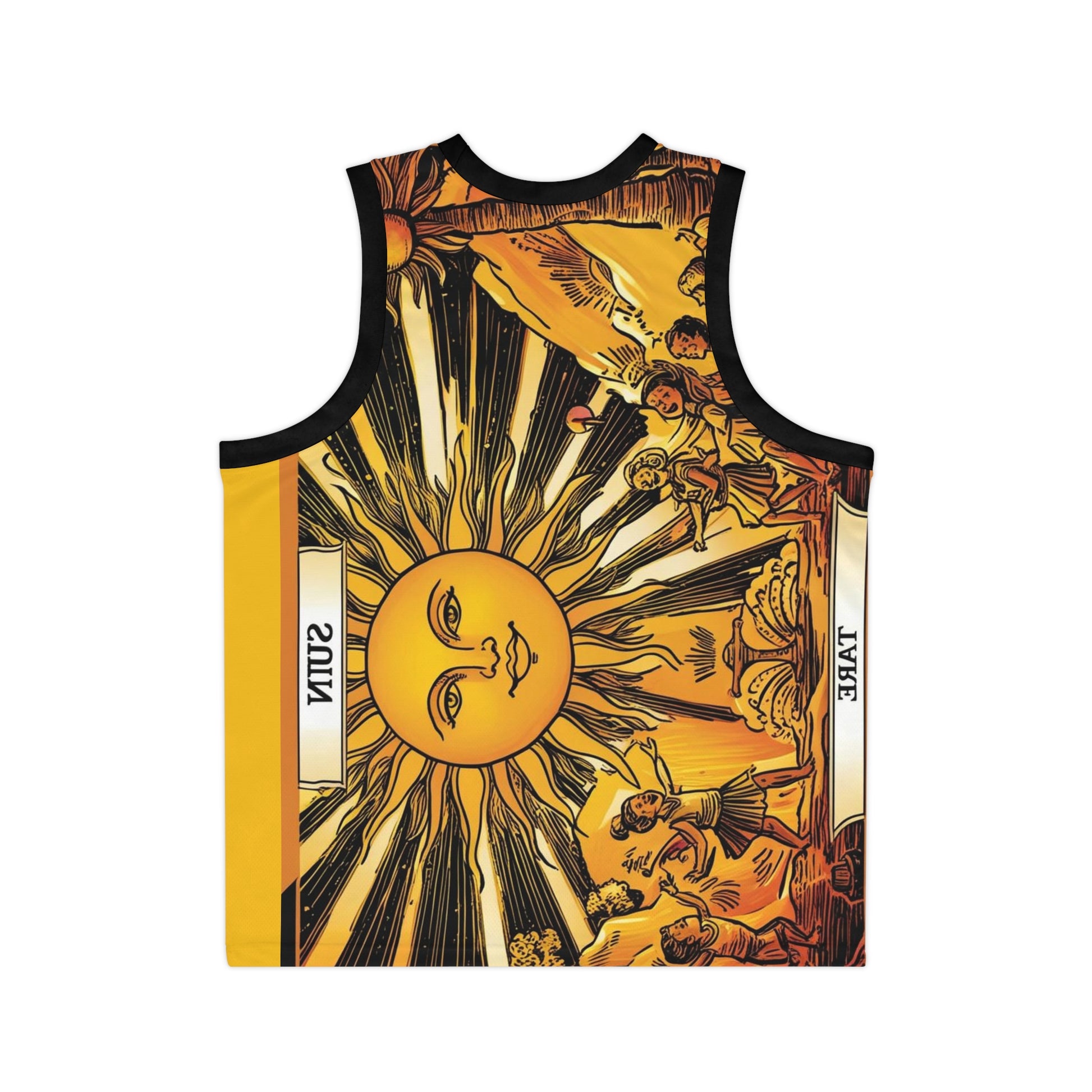 Unisex Basketball Jersey: Vibrant Lion & Sun Design, Sportswear, Gym Outfit, Unique Gift, Streetwear, Summer Gear